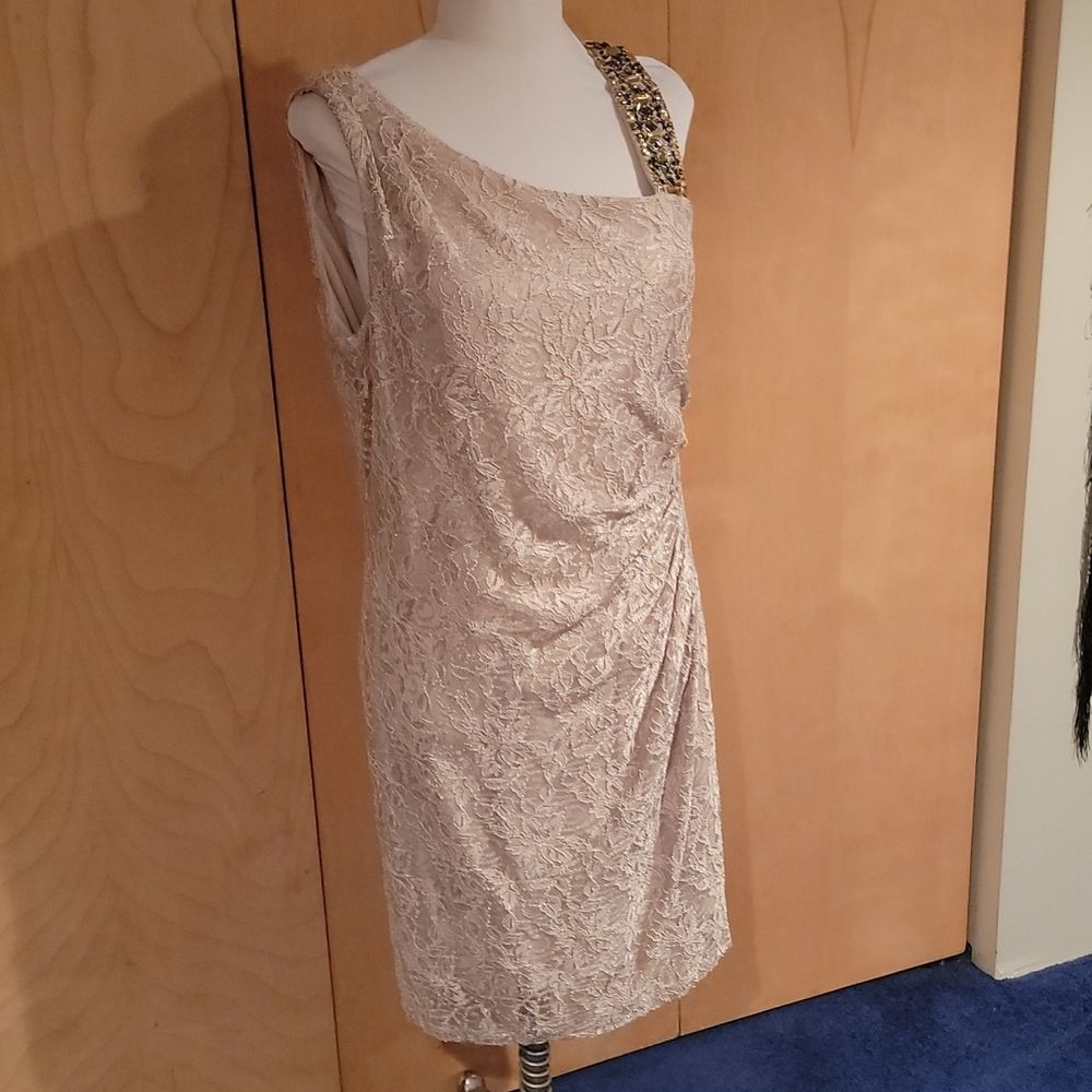 Champagne dress w stones